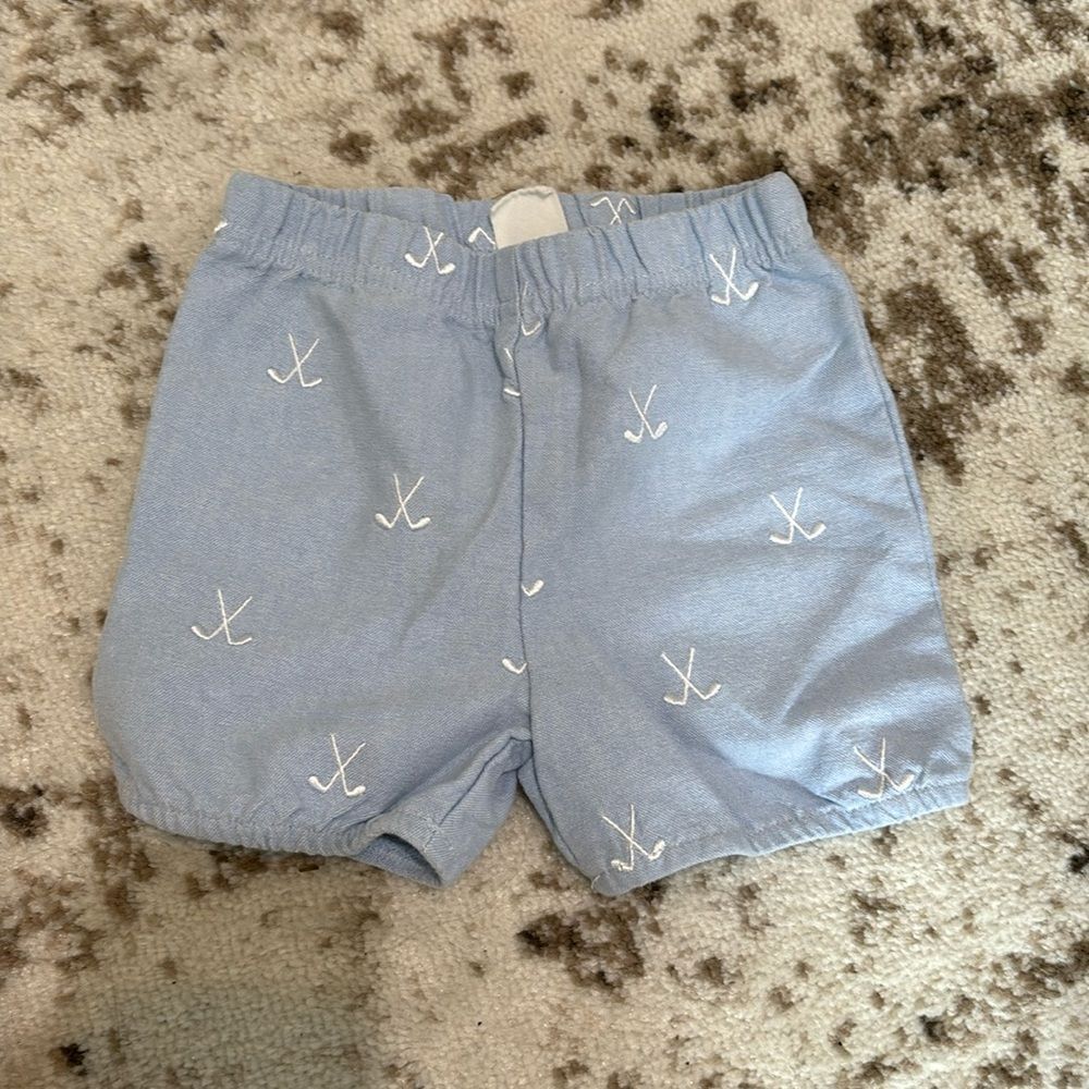 Starting Out Baby Embroidered Golf Shorts - 6M